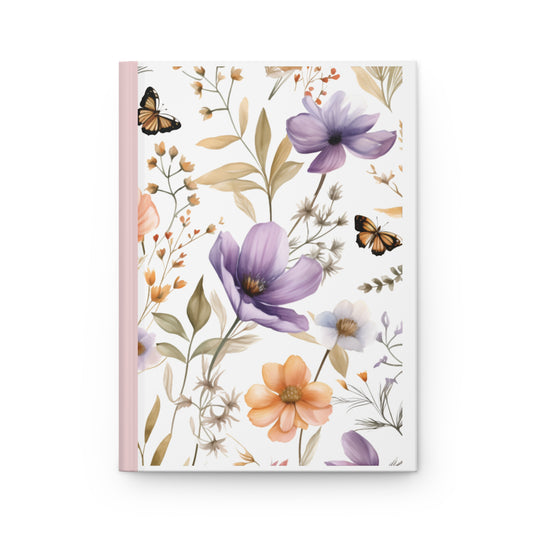 Whispering Blooms - A Floral Notebook