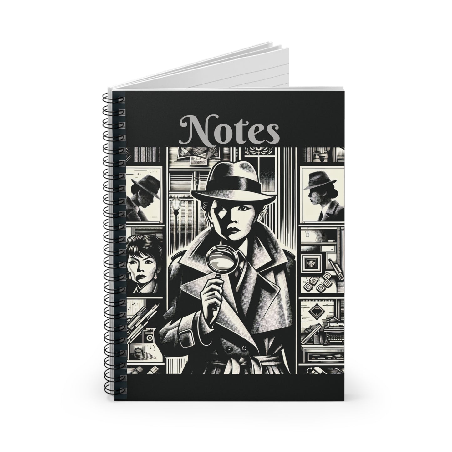 The Detective's Notes - A Noir-Inspired Notebook