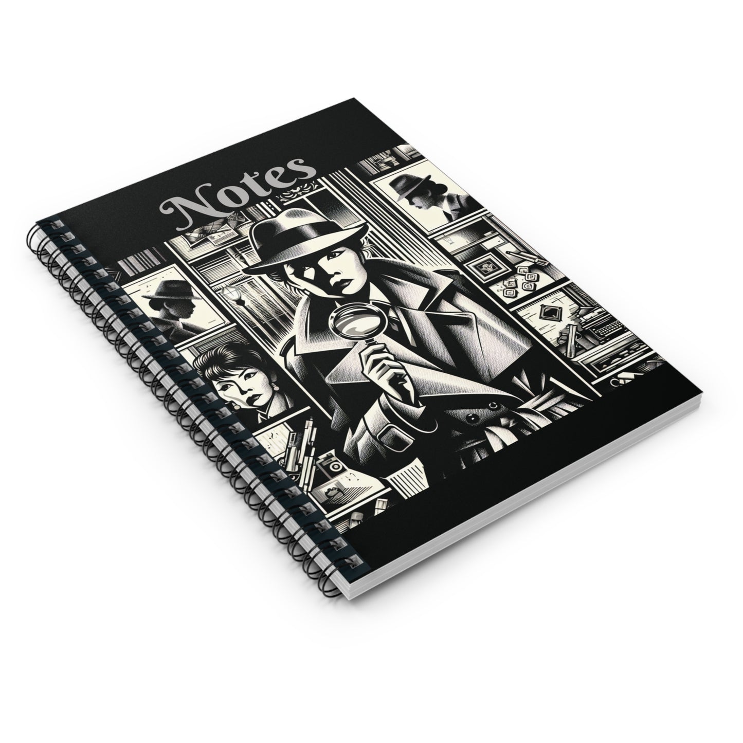 The Detective's Notes - A Noir-Inspired Notebook